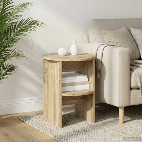 Bijzetkast 2 pcs Sonoma Eiken &Oslash;40 x 50 cm Geconstrueerd hout 1