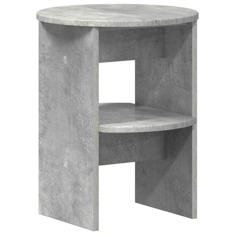 Bijzetkast 2 pcs Beton Grijs &Oslash;40 x 50 cm Geconstrueerd hout 4