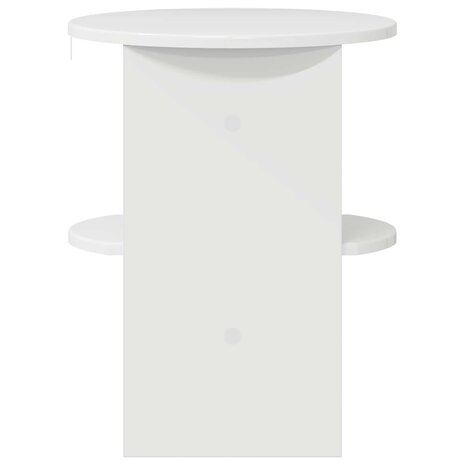 Bijzetkast 2 pcs Hoogglans Wit &Oslash;40 x 50 cm Geconstrueerd hout 6