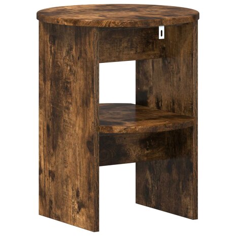 Bijzetkast 2 pcs Gerookte Eik &Oslash;40 x 50 cm Geconstrueerd hout 7