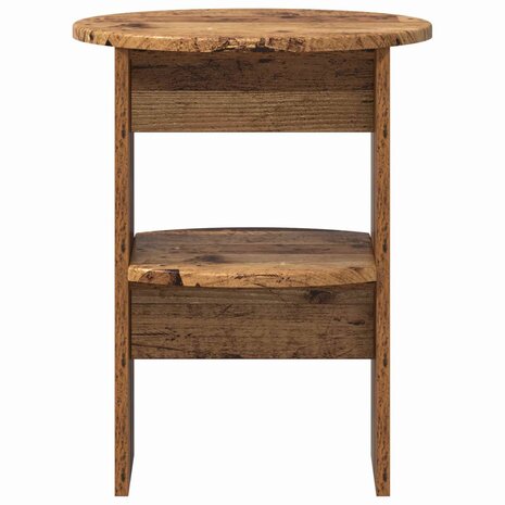 Bijzetkast 2 pcs Oudhout &Oslash;40 x 50 cm Geconstrueerd hout 5