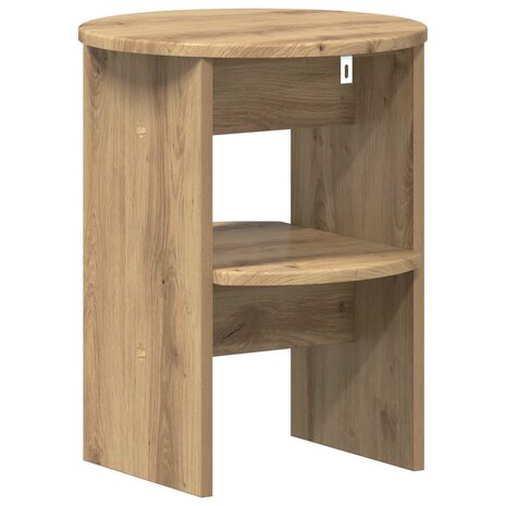 Bijzetkast Artisan Eik &Oslash;40 x 50 cm Geconstrueerd hout 6