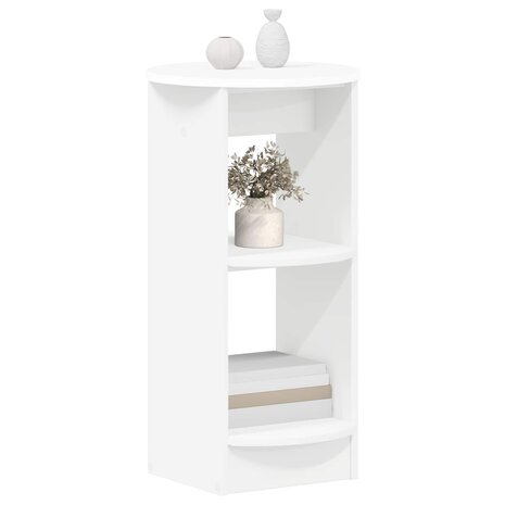 Bijzetkast Wit Geconstrueerd hout 3