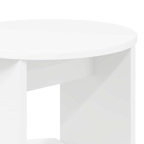 Bijzetkast Wit Geconstrueerd hout 8