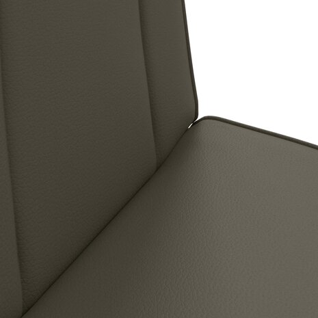 Vloerstoel Grijs 50 x 73 x 60 cm Nep Leer 7