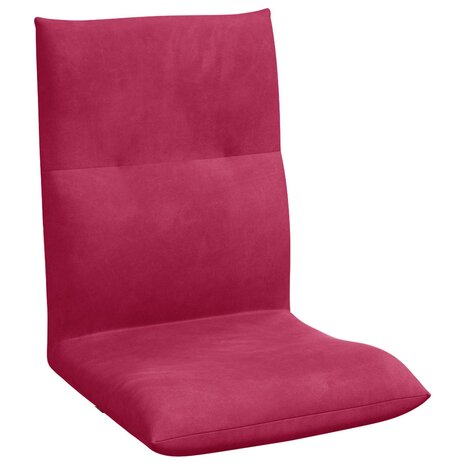 Vloerstoel Wijnrood 46 x 50 x 61 cm Fluweel 2