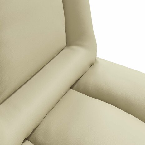Vloerstoel Cr&egrave;me 55 x 61 x 70 cm Nep Leer 7