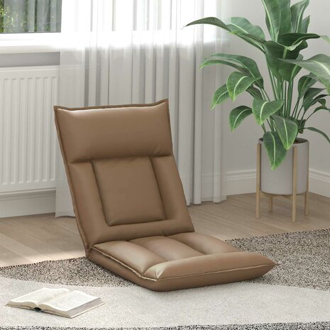 Vloerstoel Cappuccino 55 x 61 x 70 cm Nep Leer 1