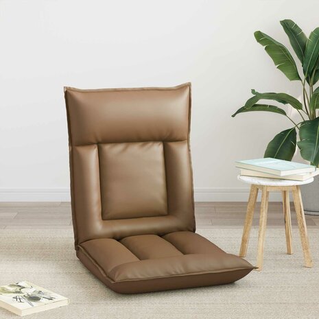 Vloerstoel Cappuccino 55 x 61 x 70 cm Nep Leer 3