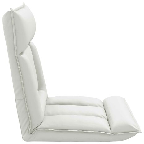Vloerstoel Wit 55 x 61 x 70 cm Nep Leer 5
