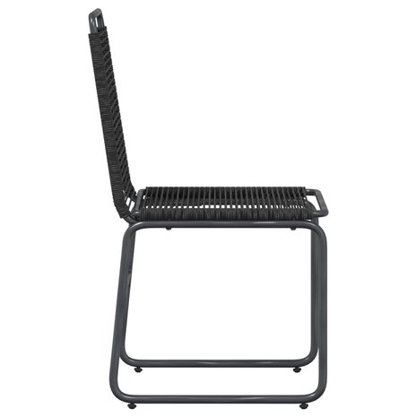 Tuinstoelen 2 pcs Zwart 48 x 55 x 89,5 cm Rattan 5
