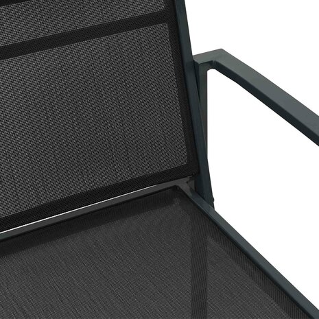 Tuinstoelen 2 pcs Zwart en Anthraciet 53,5 x 59 x 77 cm 4