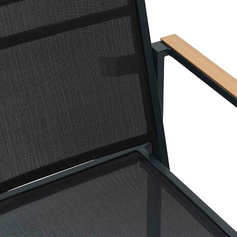 Tuinstoelen 2 pcs Zwart en Anthraciet 53,5 x 59 x 77 cm 4