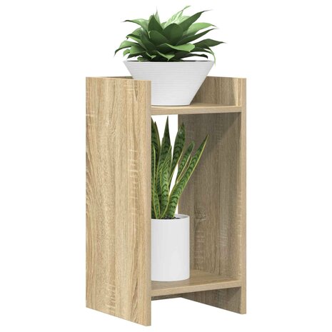 Plantenstandaard met plank Sonoma Eiken 30 x 30 x 60 cm 3