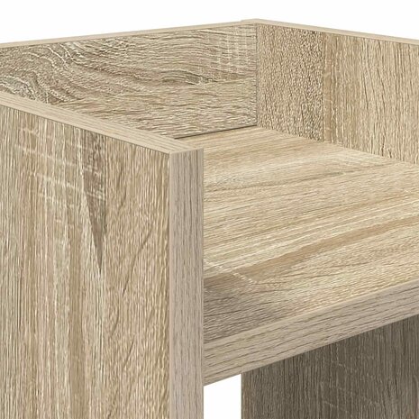 Plantenstandaard met plank Sonoma Eiken 30 x 30 x 60 cm 7