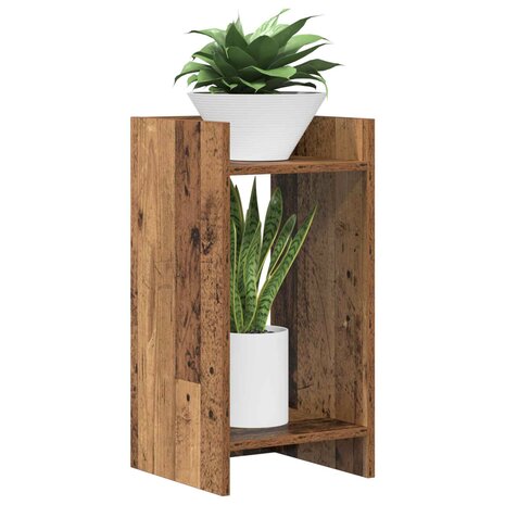 Plantenstandaard Oudhout 30 x 30 x 60 cm Geconstrueerd hout 3