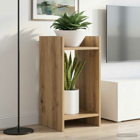 Plantenstandaard Artisan Eik 30 x 30 x 60 cm Geconstrueerd hout 1