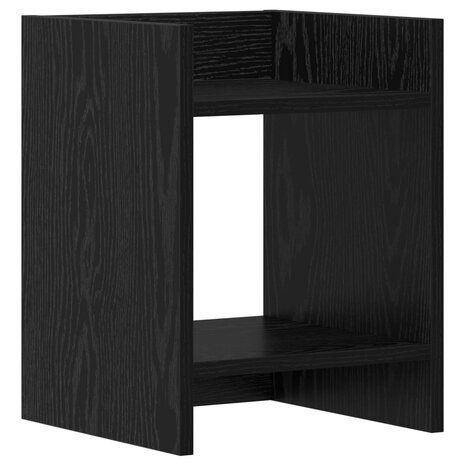 Plantenstandaard Zwarte Eik 30 x 30 x 40 cm Geconstrueerd hout 2