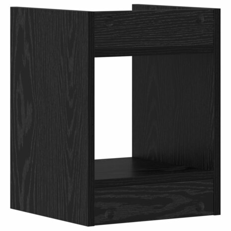 Plantenstandaard Zwarte Eik 30 x 30 x 40 cm Geconstrueerd hout 6