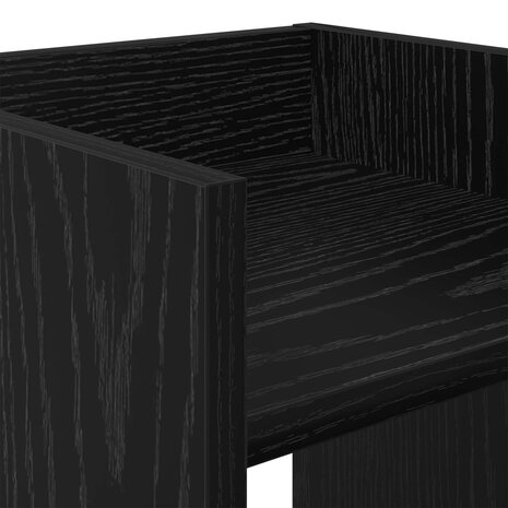 Plantenstandaard Zwarte Eik 30 x 30 x 40 cm Geconstrueerd hout 7