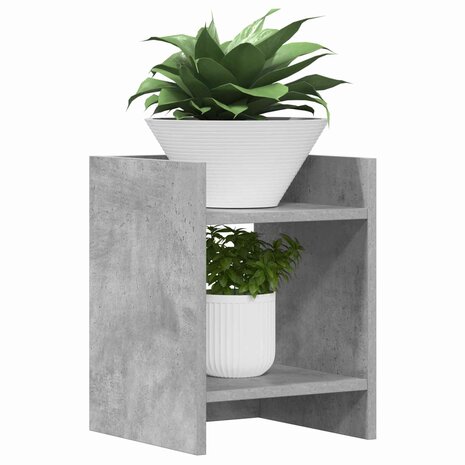 Plantenstandaard Beton Grijs 30 x 30 x 40 cm Geconstrueerd hout 3