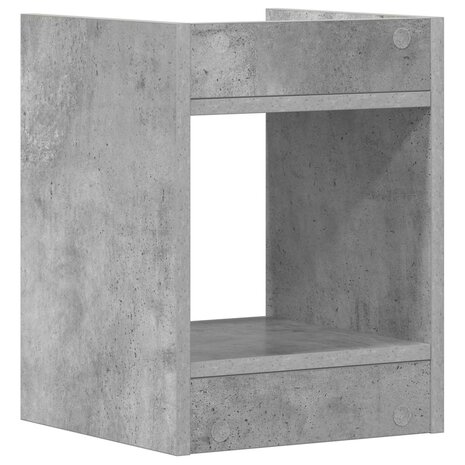 Plantenstandaard Beton Grijs 30 x 30 x 40 cm Geconstrueerd hout 6