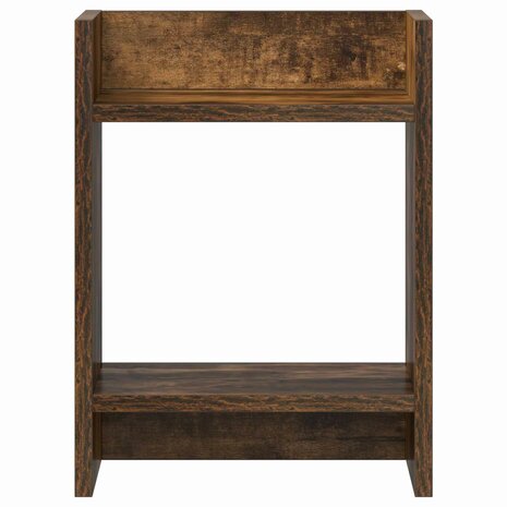 Plantenstandaard met plank Gerookte Eik 30 x 30 x 40 cm 4