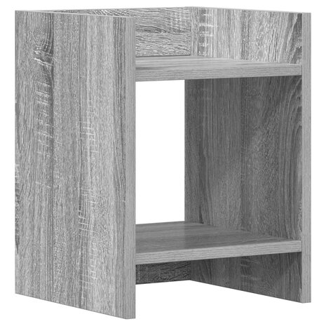 Plantenstandaard met plank Grijze Sonoma 30 x 30 x 40 cm 2