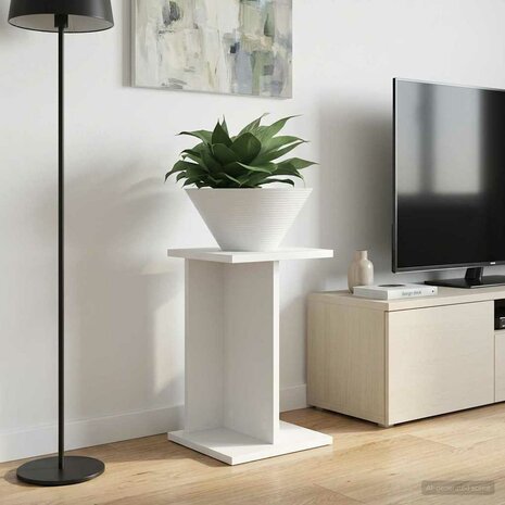 Plantenstandaard Wit 25 x 25,5 x 40,5 cm Geconstrueerd hout 1