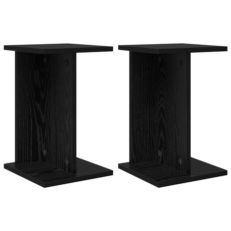 Plantenstandaard 2 pcs Zwarte Eik 25 x 25,5 x 40,5 cm 2