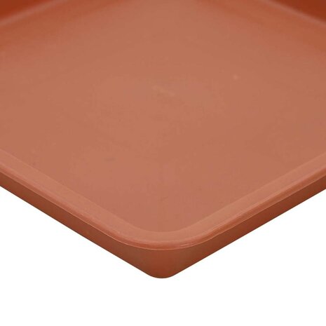 Plantenpotten 6 pcs Baksteenrood 28,5 x 28,5 x 22 cm Kunststof 10