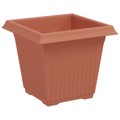 Plantenpotten 24 pcs Baksteenrood 16 x 16 x 14 cm Kunststof 6