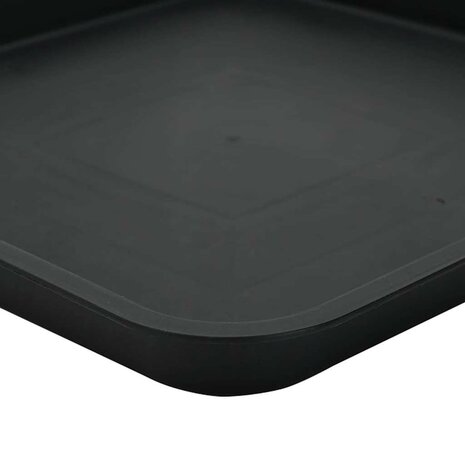 Plantenpotten 24 pcs Zwart 16 x 16 x 14 cm Kunststof 10