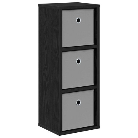 Dressoir met lade Zwart Eiken 25,5 x 22 x 69,5 cm 2