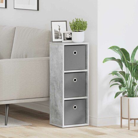 Dressoir met lade Beton Grijs 25,5 x 22 x 69,5 cm 1