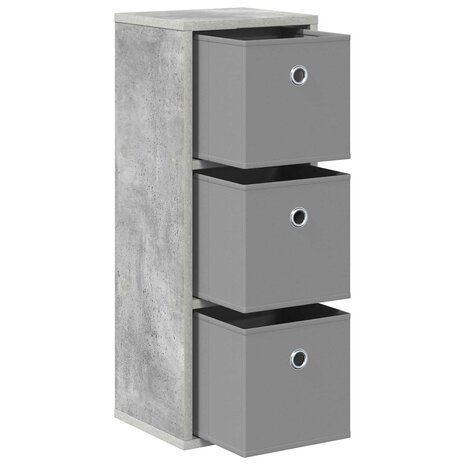 Dressoir met lade Beton Grijs 25,5 x 22 x 69,5 cm 2