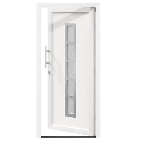 Voordeur Wit 88 x 200 cm PVC 6