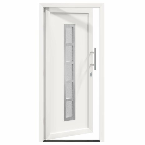 Voordeur Wit 98 x 200 cm PVC 6