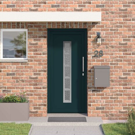 Voordeur Antracietkleurig 88 x 200 cm PVC 1