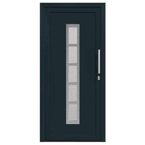 Voordeur Antracietkleurig 98 x 208 cm PVC 7