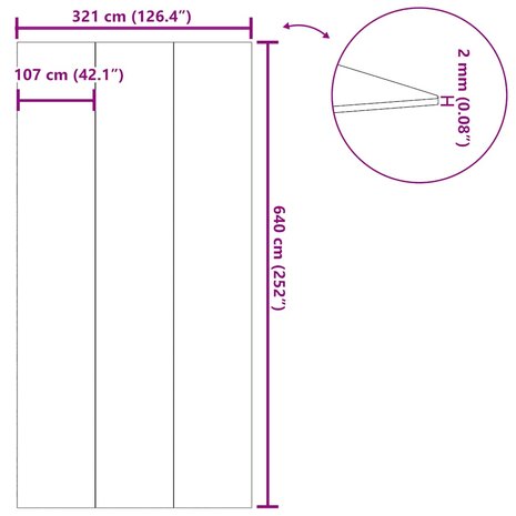 Zwembadgrondzeil 640x321 cm polyester geotextiel lichtgrijs 9