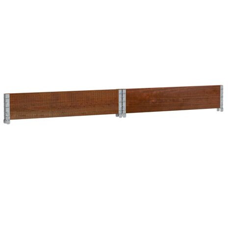 Palletopzetrand 100x100 cm massief grenenhout bruin 6