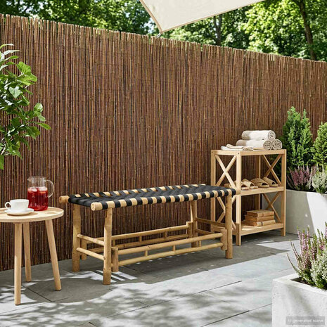 Tuinbank Naturel 110 x 38 x 40 cm Bamboe 1