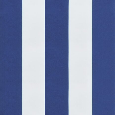 Palletkussen gestreept 58x58x10 cm oxford stof blauw en wit 9