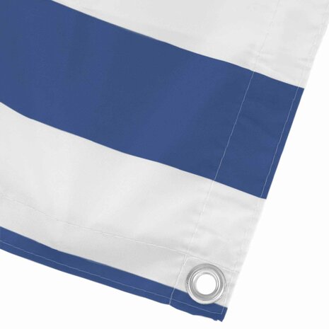 Balkonscherm Blauw en Wit 90 x 200 cm PU gecoat oxford alu 4