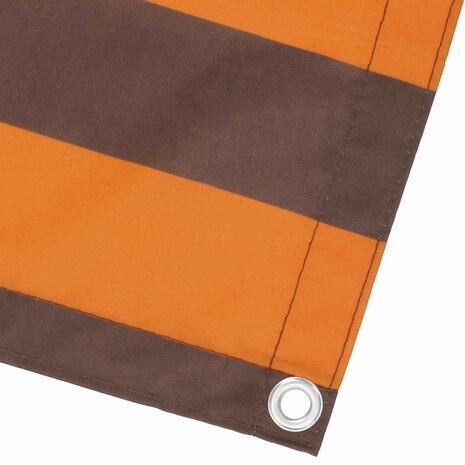 Balkonscherm Oranje en Bruin 110 x 200 cm Oxford Stof 4