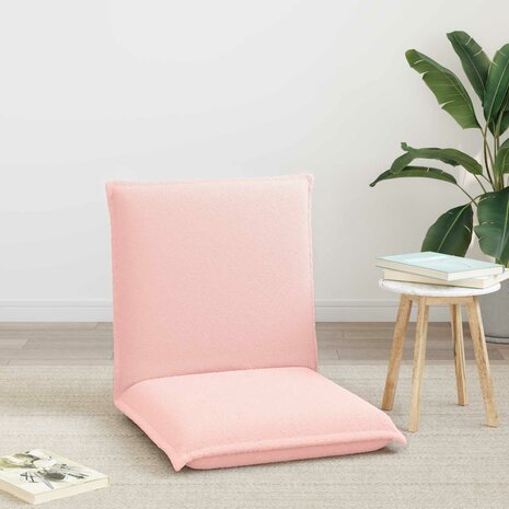 Vloerstoel Roze 54 x 64 x 59 cm Schapenstof 3