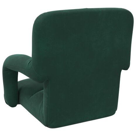 Vloerstoel Donkergroen 58 x 62 x 58 cm Fluweel 6