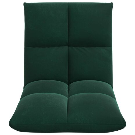 Vloerstoel Donkergroen 50 x 61 x 57 cm Fluweel 4