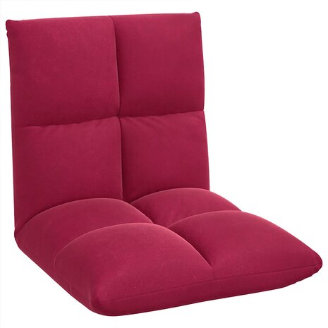 Vloerstoel Wijnrood 50 x 61 x 57 cm Fluweel 2